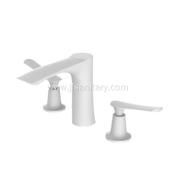 Modern Brass Tub Shower Mixer Valve White